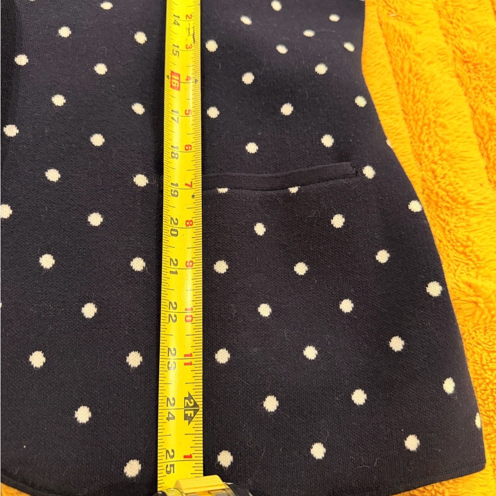 Navy Polka Dot Women's Blazer - Picture 8 of 9